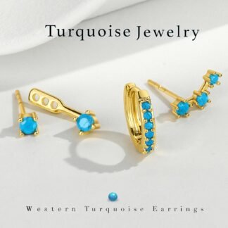 Trendy Small Earrings Stack for Women, 3 Pairs Gold Plated Hypoallergenic Dainty Cute Stud Huggie Jacket Set, Women Fashion Accessories Holiday Birthstone Western Jewelry...