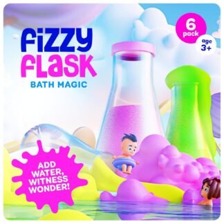 Tubby Tots Bath Potion Kits for Kids - 6 Pk - Bath Bombs for Kids - Toddler Bubble Foam Colors Fizzies - Bathtub Toys for Kid Ages 4-8 Years Old - Science Soap Potions Kit Age 3...