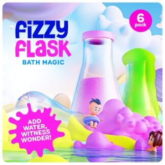 Tubby Tots Bath Potion Kits for Kids - 6 Pk - Bath Bombs for Kids - Toddler Bubble Foam Colors Fizzies - Bathtub Toys for Kid Ages 4-8 Years Old - Science Soap Potions Kit Age 3...