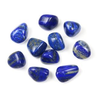 Tumbled Polished Natural Lapis Lazuli Stone, Crystals and Healing Stones Quartz Bulk for Wicca, Reiki, Healing Energy, Chakra Stones, Witchcraft Supplies(10Pcs)