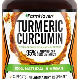 Turmeric Curcumin with BioPerine Black Pepper & 95% Curcuminoids, 1965mg, Maximum Absorption for Joint Support, Non-GMO Turmeric Capsules, Made in USA - 90 Veg Caps