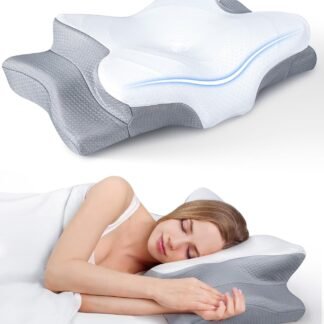Ultra Pain Relief Cooling Pillow for Neck Support, Adjustable Cervical Pillow Cozy Sleeping, Odorless Ergonomic Contour Memory Foam Pillows, Orthopedic Bed Pillow for Side Back...
