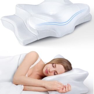 Ultra Pain Relief Cooling Pillow for Neck Support, Adjustable Cervical Pillow Cozy Sleeping, Odorless Ergonomic Contour Memory Foam Pillows, Orthopedic Bed Pillow for Side Back...