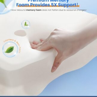 Ultra Pain Relief Cooling Pillow for Neck Support, Adjustable Cervical Pillow Cozy Sleeping, Odorless Ergonomic Contour Memory Foam Pillows, Orthopedic Bed Pillow for Side Back...