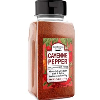 Unpretentious Ground Cayenne Pepper, Pure & Natural, Fresh, Gluten-Free (9.6 Ounce)