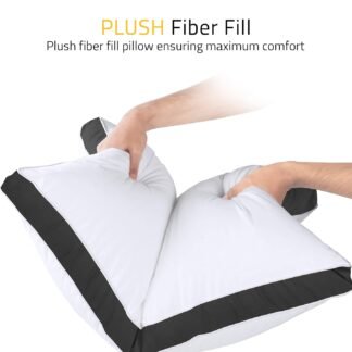 Utopia Bedding Bed Pillows for Sleeping King Size Black Set of 2 Soft Fluffy Pillow with Down Alternative Filling Cooling Hotel Quality Gusseted Pillow for Back - lunas-mystic-emporium.com Utopia Bedding Bed Pillows for Sleeping King Size (Black), Set of 2, Soft & Fluffy Pillow with Down Alternative Filling, Cooling, Hotel Quality, Gusseted Pillow for Back,...