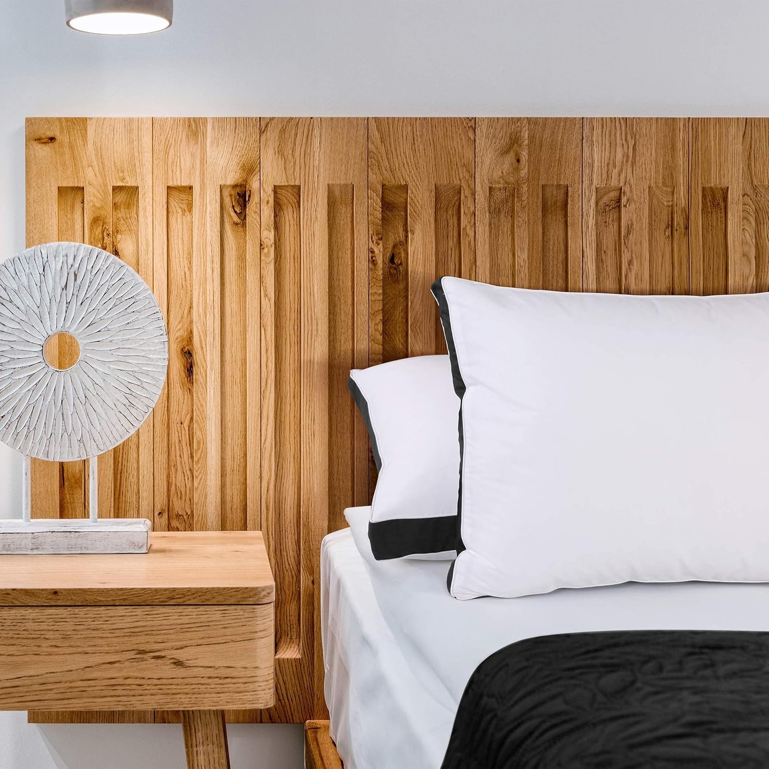 Utopia Bedding Bed Pillows for Sleeping King Size Black Set of 2 Soft Fluffy Pillow with Down Alternative Filling Cooling Hotel Quality Gusseted Pillow for Back - lunas-mystic-emporium.com Utopia Bedding Bed Pillows for Sleeping King Size (Black), Set of 2, Soft & Fluffy Pillow with Down Alternative Filling, Cooling, Hotel Quality, Gusseted Pillow for Back,...