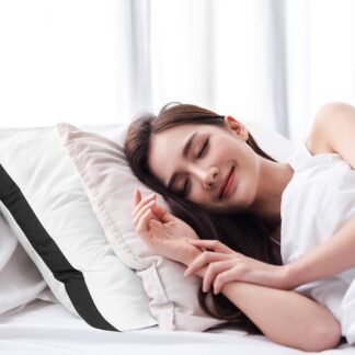 Utopia Bedding Bed Pillows for Sleeping Queen Size (Black), Set of 2, Soft & Fluffy Pillow with Down Alternative Filling, Cooling, Hotel Quality, Gusseted Pillow for Back,...