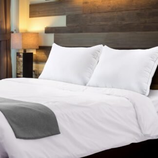 Utopia Bedding Bed Pillows for Sleeping Queen Size (White), Set of 2, Soft & Fluffy Pillow with Down Alternative Filling, Cooling, Hotel Quality, Gusseted Pillow for Back,...
