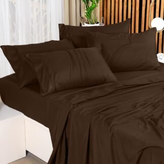 Utopia Bedding King Bed Sheets Set - 4 Piece Bedding - Brushed Microfiber - Shrinkage and Fade Resistant - Easy Care (King, Brown)