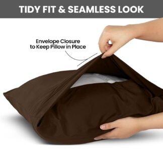 Utopia Bedding Pillow Cases Standard Size 2-Pack – Soft Brushed Microfiber – Envelope Closure – Perfect for Hospitals, Hotels, Guest Rooms – Oeko-TEX Certified, 20x26 Inches...