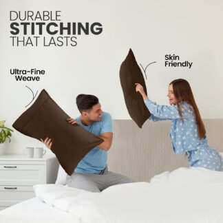 Utopia Bedding Pillow Cases Standard Size 2-Pack – Soft Brushed Microfiber – Envelope Closure – Perfect for Hospitals, Hotels, Guest Rooms – Oeko-TEX Certified, 20x26 Inches...