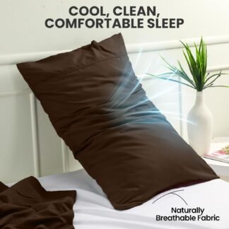 Utopia Bedding Pillow Cases Standard Size 2-Pack – Soft Brushed Microfiber – Envelope Closure – Perfect for Hospitals, Hotels, Guest Rooms – Oeko-TEX Certified, 20x26 Inches...