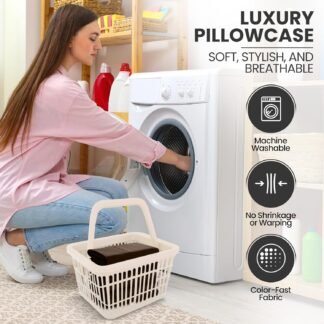 Utopia Bedding Pillow Cases Standard Size 2-Pack – Soft Brushed Microfiber – Envelope Closure – Perfect for Hospitals, Hotels, Guest Rooms – Oeko-TEX Certified, 20x26 Inches...