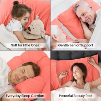 Utopia Bedding Queen Pillow Cases - 2 Pack - Envelope Closure - Soft Brushed Microfiber Fabric - Shrinkage and Fade Resistant Pillow Covers Queen Size 20 X 30 Inches (Queen, Coral)