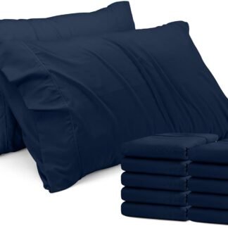 Utopia Bedding Queen Pillow Cases - 4 Pack - Envelope Closure - Soft Brushed Microfiber Fabric - Shrinkage and Fade Resistant Pillow Covers Queen Size 20 X 30 Inches (Queen, Black)