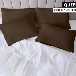 Utopia Bedding Queen Pillow Cases - 4 Pack - Envelope Closure - Soft Brushed Microfiber Fabric - Shrinkage and Fade Resistant Pillow Covers Queen Size 20 X 30 Inches Queen Brown - lunas-mystic-emporium.com Utopia Bedding Queen Pillow Cases - 4 Pack - Envelope Closure - Soft Brushed Microfiber Fabric - Shrinkage and Fade Resistant Pillow Covers Queen Size 20 X 30 Inches (Queen, Brown)
