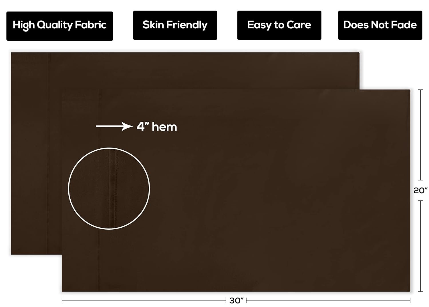 Utopia Bedding Queen Pillow Cases - 4 Pack - Envelope Closure - Soft Brushed Microfiber Fabric - Shrinkage and Fade Resistant Pillow Covers Queen Size 20 X 30 Inches Queen Brown - lunas-mystic-emporium.com Utopia Bedding Queen Pillow Cases - 4 Pack - Envelope Closure - Soft Brushed Microfiber Fabric - Shrinkage and Fade Resistant Pillow Covers Queen Size 20 X 30 Inches (Queen, Brown)