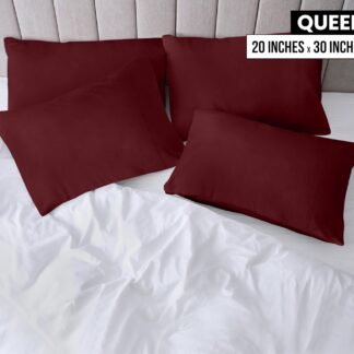 Utopia Bedding Queen Pillow Cases - 4 Pack - Envelope Closure - Soft Brushed Microfiber Fabric - Shrinkage and Fade Resistant Pillow Covers Queen Size 20 X 30 Inches (Queen,...