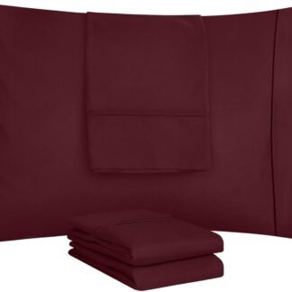 Utopia Bedding Queen Pillow Cases - 4 Pack - Envelope Closure - Soft Brushed Microfiber Fabric - Shrinkage and Fade Resistant Pillow Covers Queen Size 20 X 30 Inches (Queen,...