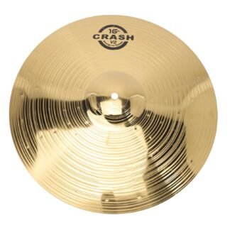 Vaguelly Timbales 16 Crash Cymbals, Brass Cymbals Drum Set Percussion Cymbals for Beginners and Students, 40 cm Cymbal Pack Cymbal Pack