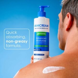 Vanicream Enhanced Moisturizer, 12 fl oz, Formulated without Common Irritants, Body & Face Moisturizer, All-Day Hydration with Hyaluronic Acid, Glycerin & Ceramides for...