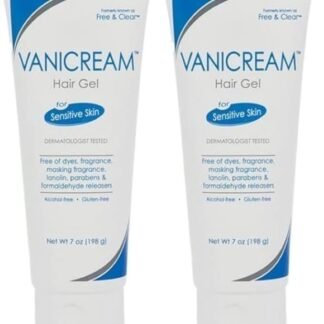 Vanicream Hair Styling Gel, Fragrance and Gluten Free, For Sensitive Skin, Unscented, 7 Oz, Packaging May Vary (Pack of 2)