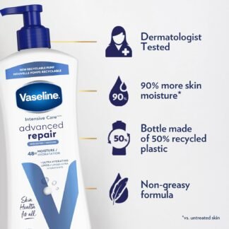 Vaseline Intensive Care Unscented Advanced Repair Body Lotion - Ultra-Hydrating with Lipids for Extremely Dry Skin 203 oz Pack of 3 - lunas-mystic-emporium.com Vaseline Intensive Care Unscented Advanced Repair Body Lotion - Ultra-Hydrating with Lipids for Extremely Dry Skin, 20.3 oz, Pack of 3