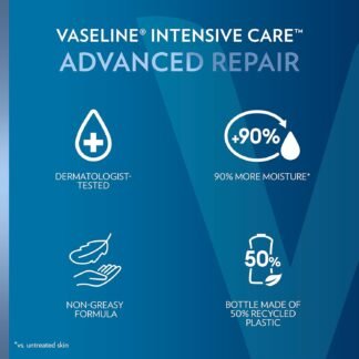 Vaseline Intensive Care Unscented Advanced Repair Body Lotion - Ultra-Hydrating with Lipids for Extremely Dry Skin 203 oz Pack of 3 - lunas-mystic-emporium.com Vaseline Intensive Care Unscented Advanced Repair Body Lotion - Ultra-Hydrating with Lipids for Extremely Dry Skin, 20.3 oz, Pack of 3