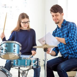 Veemoon 10 Inch Brass Cymbal Replacement Crash Cymbals Ride Drum Instrument Percussion Accessories Drum Kit for Beginner Player Percussion (Golden)