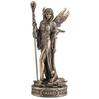 Veronese Design 3 1/2 Inch Morrigan The Irish Goddess of Magic Polyresin Hand Painted Bronze Finish Home Decor Miniature Collectible Figurine