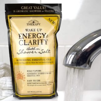 Village Naturals Therapy Energy & Clarity Shower and Bath Salt, 36 oz, Pack of 2