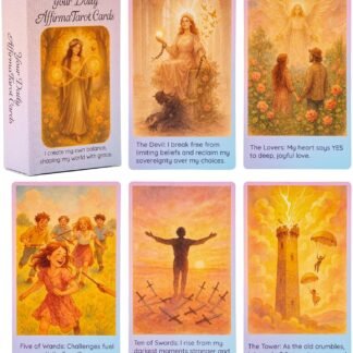 Vitacera Positive Affirmation Tarot Cards, 78 Aesthetic Original Tarot Deck, Daily Guidance & Self Care, Spiritual & Mindfulness Gifts for Women