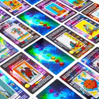 Vitacera Tarot Cards for Beginners , Card Deck with Guidebook, Keywords, Yes or No, Timing, Colors, Musical Pitch, Planet, Zodiac, Element, Chakra, Numerology and Meanings on Them