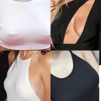 Vsnnsns 16G Nipple Piercing Jewelry - Surgical Steel Cubic Zirconia Dragon Claw Straight Barbell Nipple Rings in Silver & Rose Gold