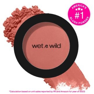 wet n wild Color Icon Blush, Effortless Matte Natural Sheer Glow & Seamless Blend, Luxuriously Infused Smooth Jojoba Oil, Cruelty-Free & Vegan - Bed of Roses