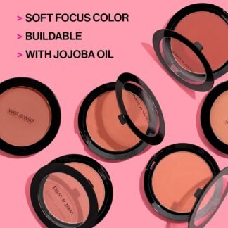 wet n wild Color Icon Blush, Effortless Matte Natural Sheer Glow & Seamless Blend, Luxuriously Infused Smooth Jojoba Oil, Cruelty-Free & Vegan - Pearlescent Pink(Packaged)