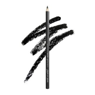 wet n wild Color Icon Kohl Eyeliner Pencil - Rich Hyper-Pigmented Color, Smooth Creamy Application, Long-Wearing Matte Finish Versatility, Cruelty-Free - Baby's Got Black