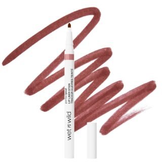 wet n wild Perfect Pout Lip Liner Stain, Long-Lasting Transfer-Proof Formula with Blade-Like Applicator for Precision & Full Lip Coverage, Vegan & Cruelty-Free - Spilled Wine