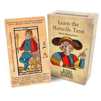 Witchy Cauldron Marseille Tarot Deck for Beginners - Illustrated Cards with Easy-to-Read Meanings for Learning Tarot