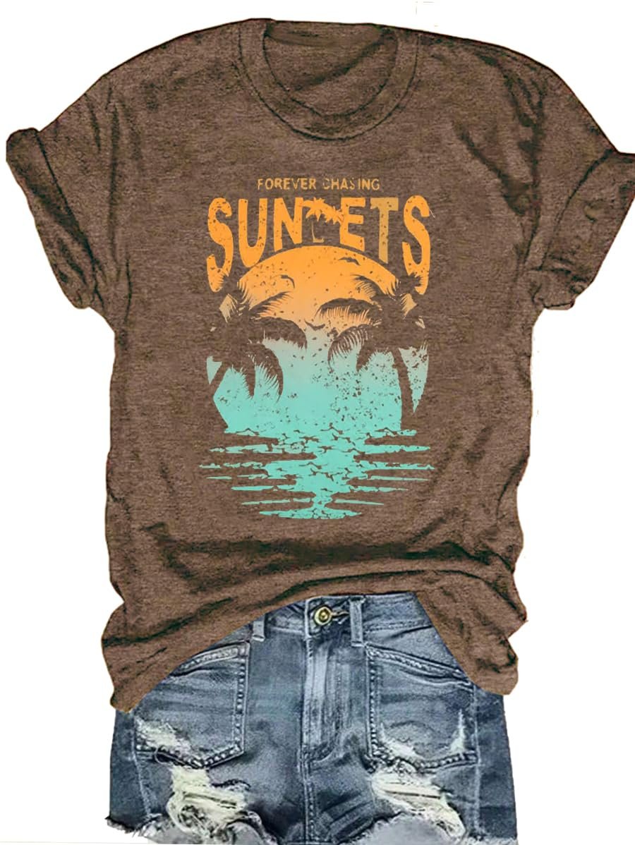 Womens T-Shirts Vintage Boho Sun Flowers Graphic Tees Cute Wildflowers Shirts Casual Summer Short Sleeve Tops - lunas-mystic-emporium.com Women's T-Shirts Vintage Boho Sun Flowers Graphic Tees Cute Wildflowers Shirts Casual Summer Short Sleeve Tops