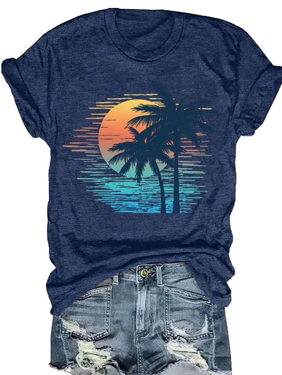Womens T-Shirts Vintage Boho Sun Flowers Graphic Tees Cute Wildflowers Shirts Casual Summer Short Sleeve Tops - lunas-mystic-emporium.com Women's T-Shirts Vintage Boho Sun Flowers Graphic Tees Cute Wildflowers Shirts Casual Summer Short Sleeve Tops