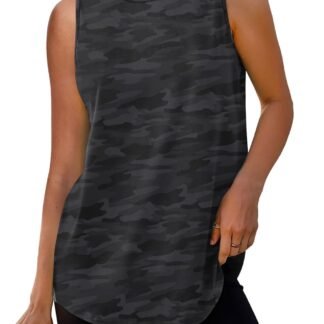 Womens Workout Tank Tops Lightweight Sleeveless Shirts for Women Loose Fit Tops for Athletic Running Tennis Yoga