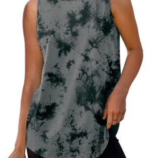 Womens Workout Tank Tops Lightweight Sleeveless Shirts for Women Loose Fit Tops for Athletic Running Tennis Yoga