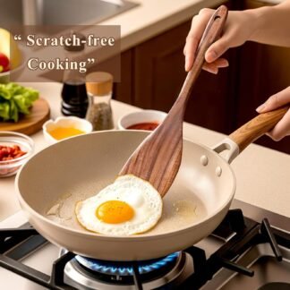 Wooden Spoons for Cooking, 12 Pcs Teak Wood Kitchen Utensils Set with Spoon Rest - Nonstick Heat Resistant Wooden Cooking Utensils, Natural Healthy Spatula Set for Pots and Pans