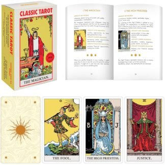 Wyspell Classic Tarot Cards for Beginners - Original Tarot Cards with Guide Book - Beginner Tarot Deck (Light)