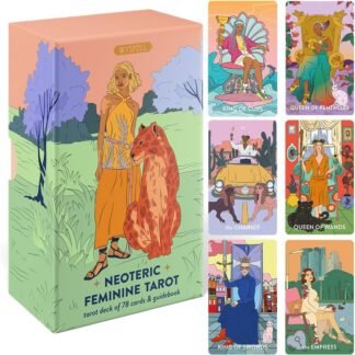 Wyspell Feminine Tarot Deck – Borderless Tarot Cards with Guide Book for Beginners – Beginner Playing Cards Set
