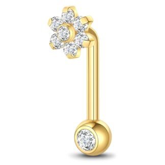 Xpircn 14G Titanium Christina Piercing Barbell VCH Piercing Jewelry for Women Genital Jewelry Vertical Hood