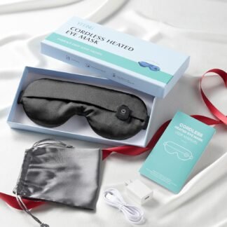 YFONG Cordless Heated Eye Mask for Dry Eyes, Warm Eye Compress for Stye, Blepharitis, Chalazion, MGD, Washable Heating Eye Mask for Sleeping, Travel, Office Nap, Perfect Light...