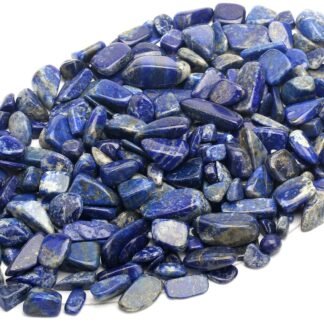 ZenQ 1 lb Lapis Lazuli Tumbled Stone Chips Crushed Natural Crystal Quartz Pieces